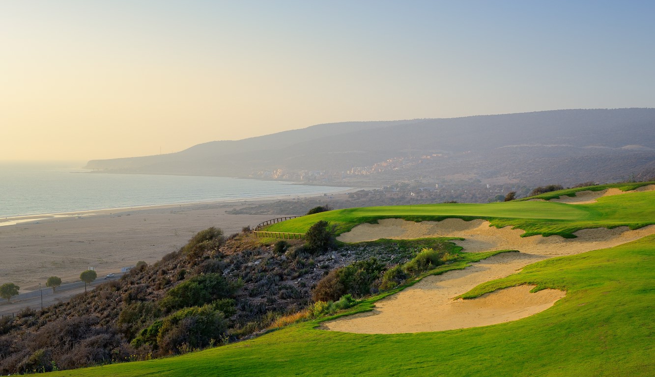 Loch 18 Golf Tazegout und Hotel Taghazout Bay Agadir Marokko